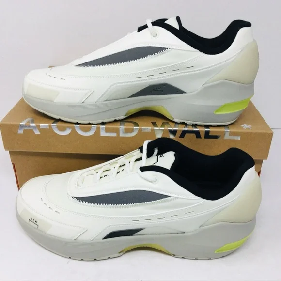 A-COLD-WALL Men's White and Gray Sneakers with Modern Athletic Design